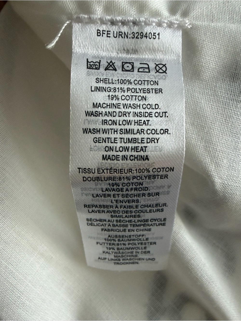 French Connection White Midi Skirt with Navy Trim - Picture 12 of 12